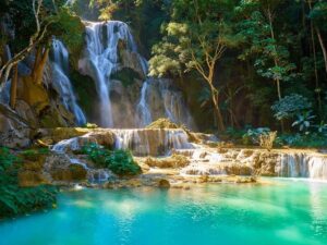 laos tours kuang si waterfall 1