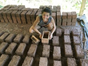 laos tours organic farm mud brick 1